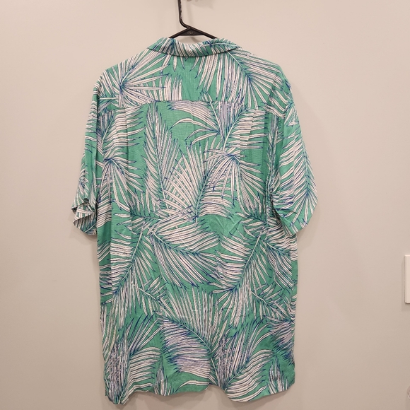 Caribbean NWT Tropical Button Up Collared Short Sleeve Tee Men's - Picture 8 of 9